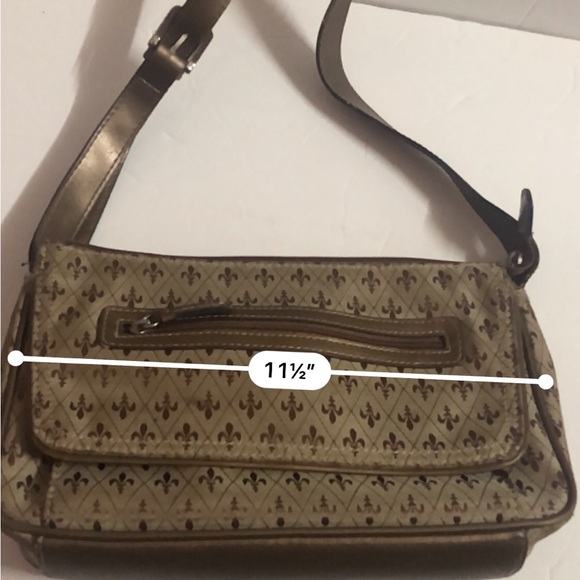 Crazy Horse A Liz Claiborne Company Small Brown Shoulder Purse - Picture 8 of 9